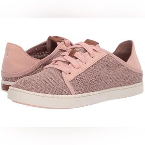 Olukai Pehuea Lī Women’s Lightweight Sneakers, Pink/Off White, Size 7.5 New